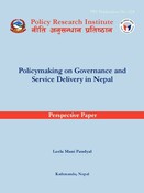 PPS no. 24: Policymaking on Governance and Service Delivery in Nepal