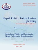 Nepal Public Policy Review (NPPR): Volume 3, Issue 1, 2023