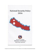 National Security Policy 2016