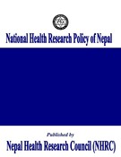 National Health Research Policy of Nepal