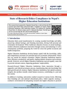 PPS no. 92- Research Brief: State of Research Ethics Compliance in Nepal