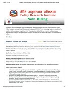Research Fellows and Analyst Job in Nepal - Policy Research Institute (Nepal Government) | merojob