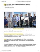 PRI, CNI sign MoU to work together on policies, industrial issues