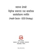 स्वास्थ्य क्षेत्रको लैंगिक समानता तथा सामाजिक समावेशीकरण रणनीति, २०६६