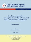 PPS no. 3: Consistency Analysis: Are Agriculture Policies Consistent with Constitutional Mandates?