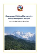 Chronology of National Agroforestry Policy Development in Nepal 2014-2019 AD (2071-2076 B.S.)