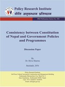 PPS no. 1: Consistency between Constitution of Nepal and Government Policies and Program - Dr. Shiva Sharma