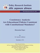 PPS no. 2: Consistency Analysis: Are Educational Policies Consistent with Constitutional Mandates?  Dr. Santosh Adhikari