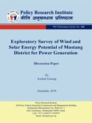 PPS No. 010  - Exploratory Survey of Wind and Solar Energy Potential of Mustang District for Power Generation – PRI (Baishakh 2076)