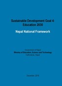 Sustainable Development Goals 4: Education Nepal National Framework 2030 July 2020