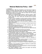 National Medicines Policy – 2007 (Draft)