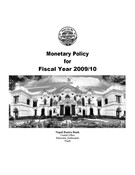 Monetary Policy for Fiscal Year 2009/10