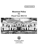 Monetary Policy for Fiscal Year 2013/14