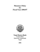 Monetary Policy for Fiscal Year 2006/07