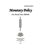 Monetary Policy For The Fiscal Year 2005-06