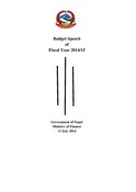 Budget Speech Fiscal Year 2014-15 By Dr. Ram Sharan Mahat
