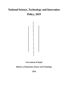 National Science, Technology and Innovation Policy 2019